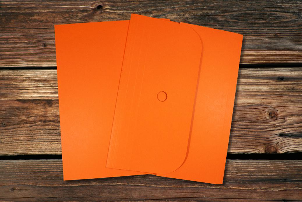 Ordnungsmappen 320x245 mm Orange 320 g/qm